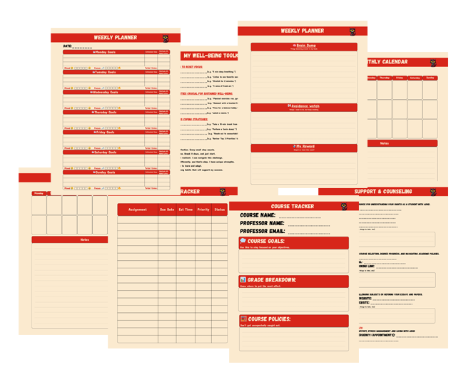 Chaos Cat ADHD Planner Layout