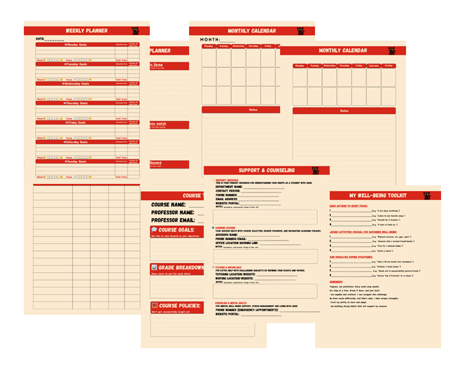 Feral Lemur ADHD Planner Layout