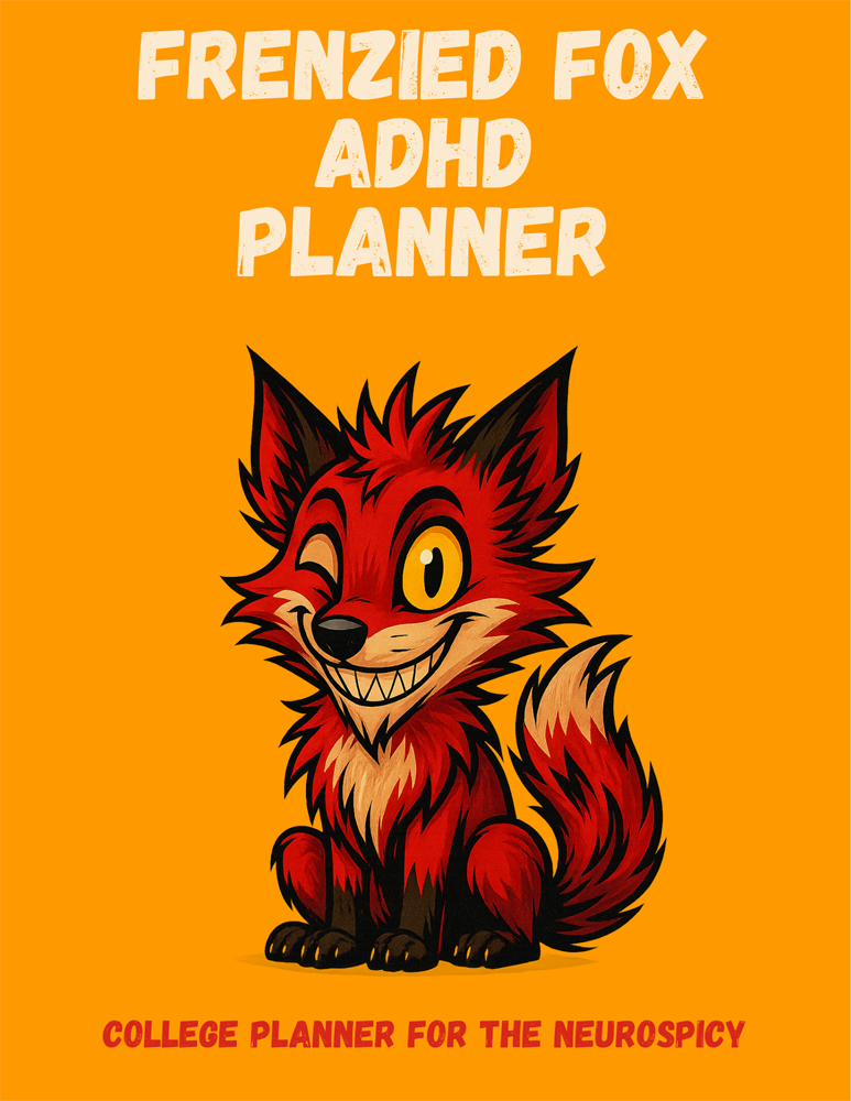 frenzied fox adhd college Planner