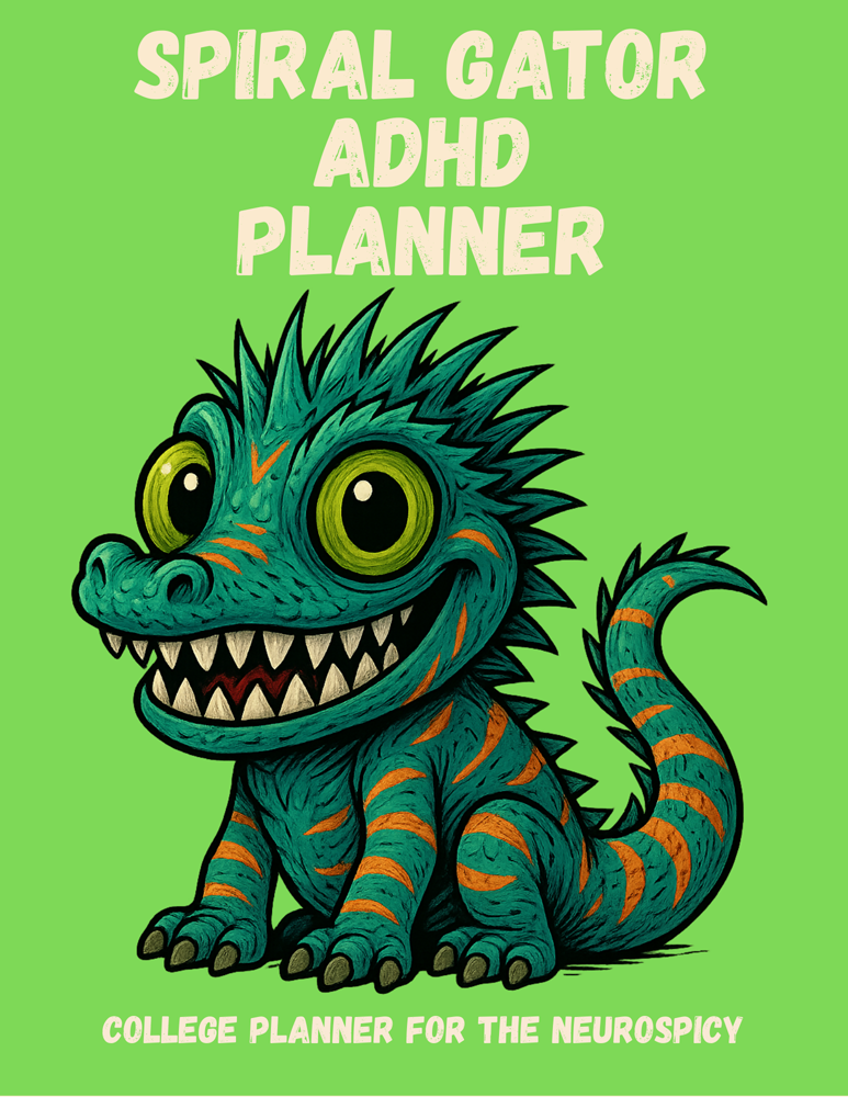 spiral gator adhd college Planner